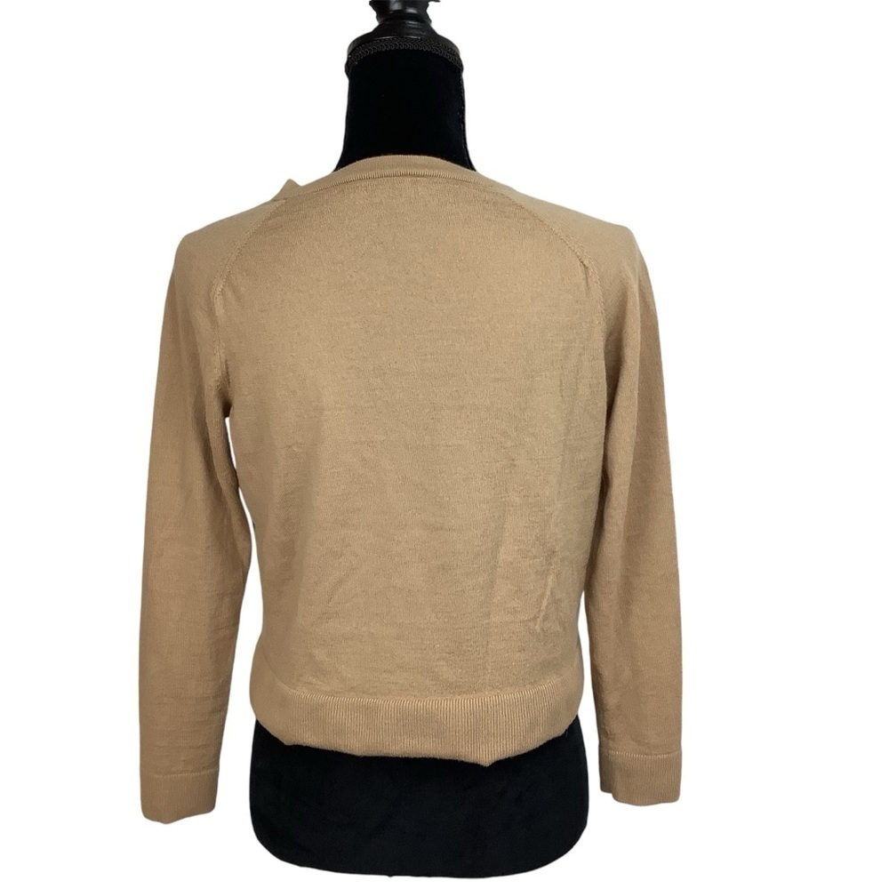 CLUB MONACO WOOL LATTE V NECK SWEATER S - Picture 5 of 7